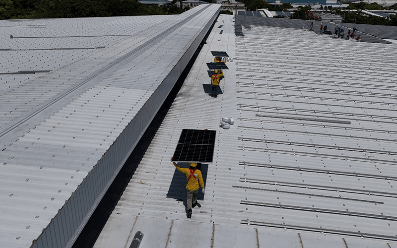 Industrial solar installation by Solaric