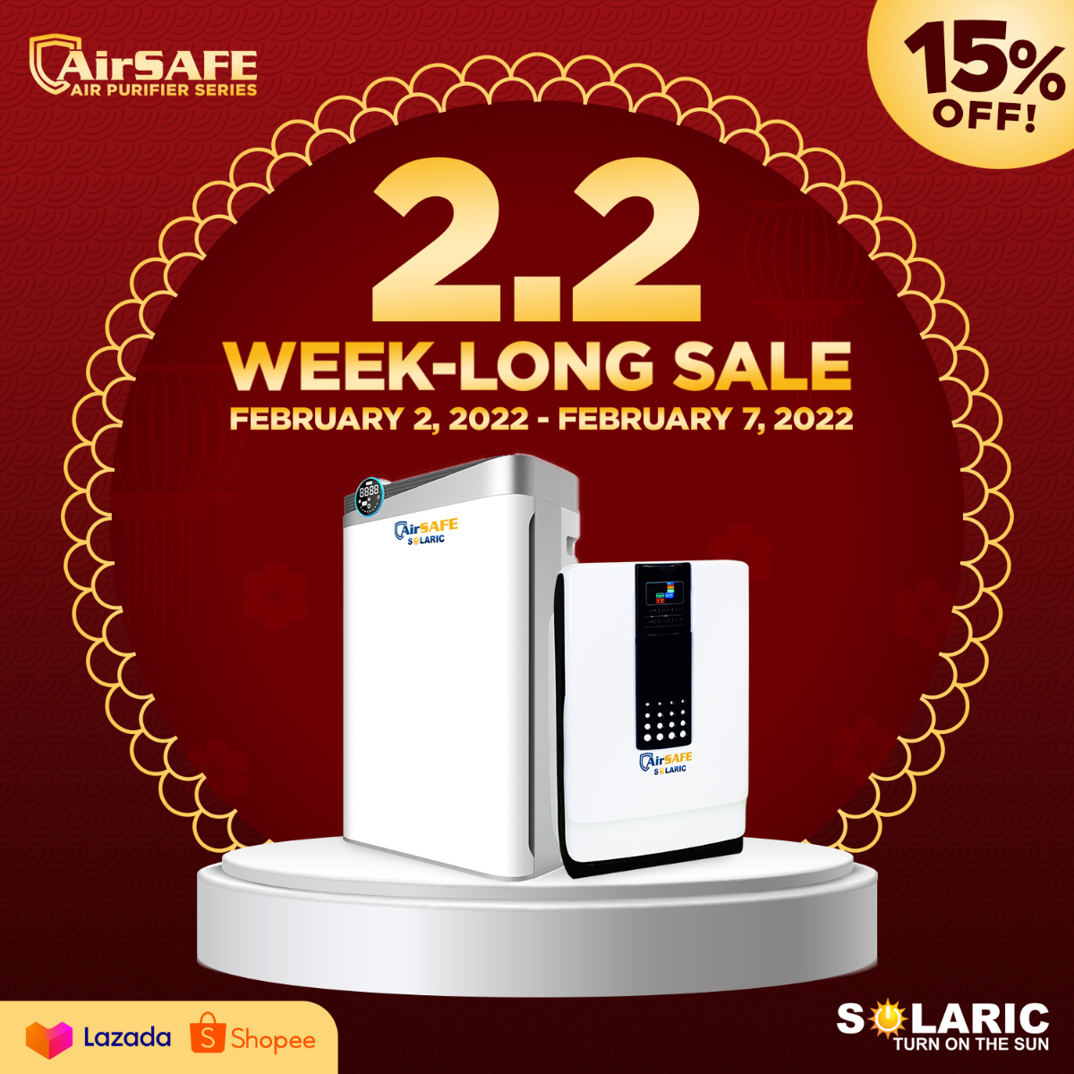 THE 2.2 WEEK-LONG SALE!