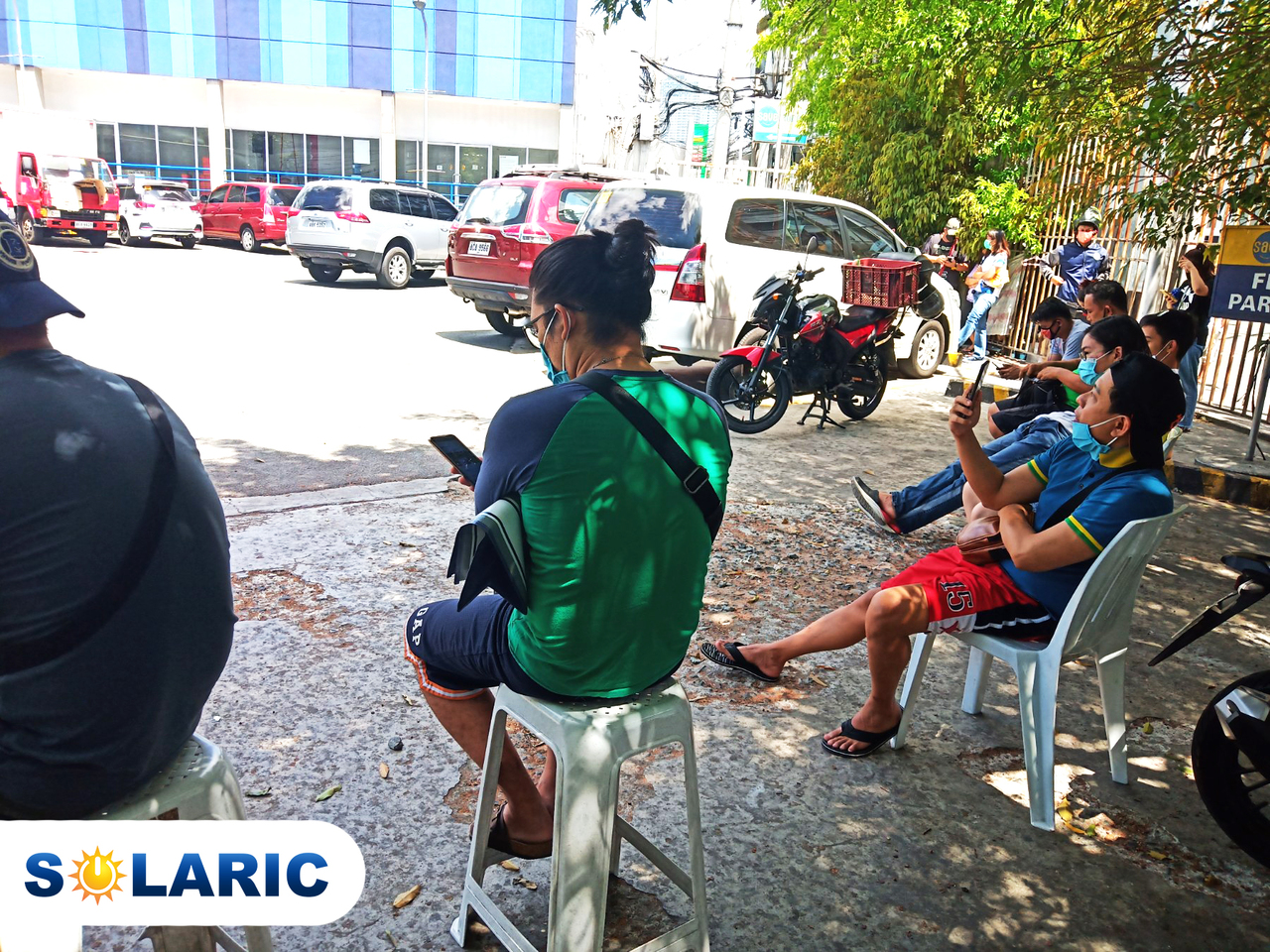 People out waiting during COVID-19 Quarantine