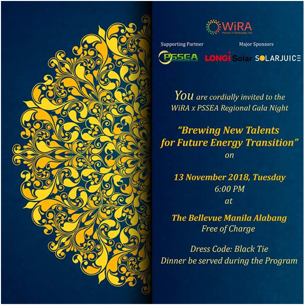 WiRA x PSSEA REGIONAL GALA NIGHT ON NOVEMBER 13 AT BELLEVUE ALABANG