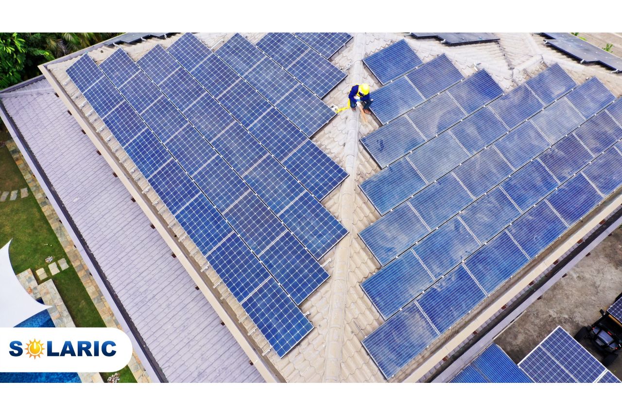 Grid tie systems on a roof