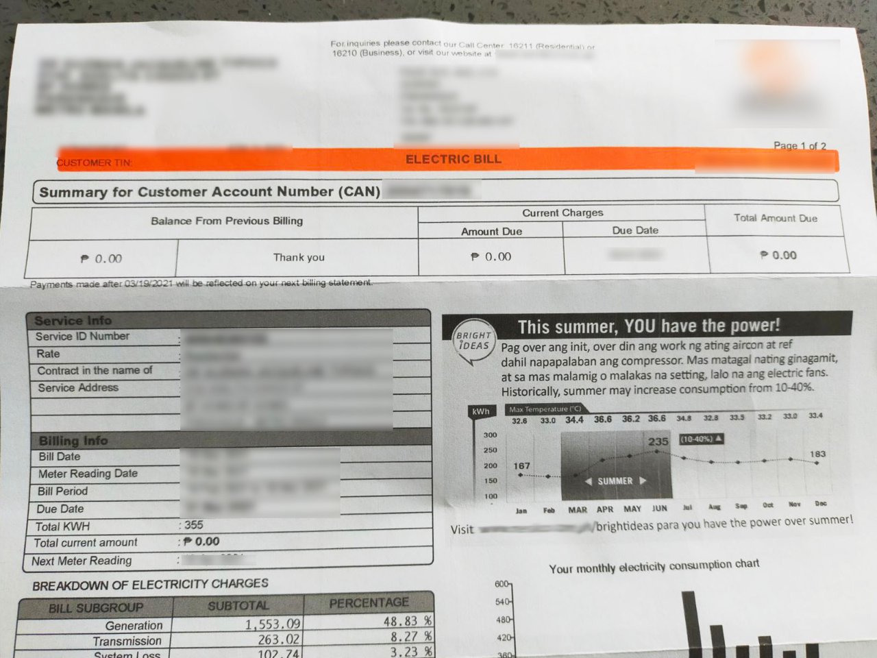 ZERO BILL AND NET METERING