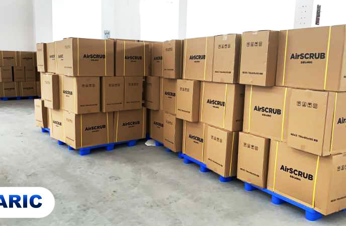 Boxes of AirSCRUB series