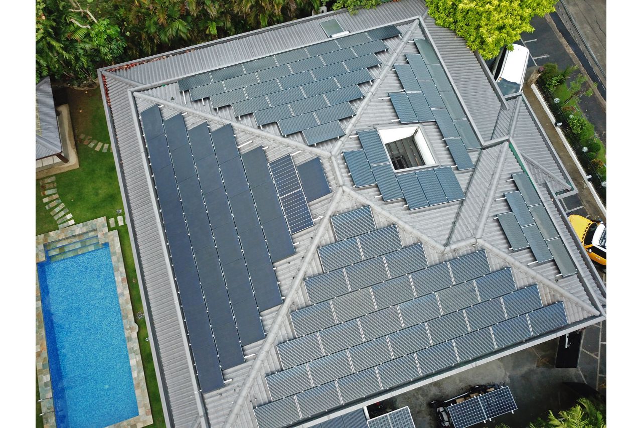 Top view of grid system of Solaric