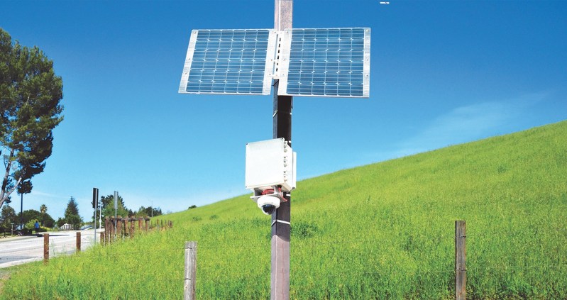Solar Powered Telecommunication Lines and Surveillance