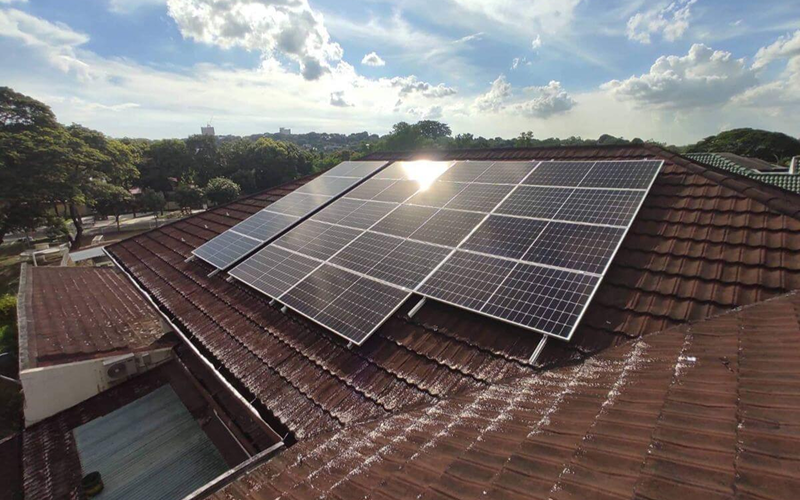 Rooftop solar panels