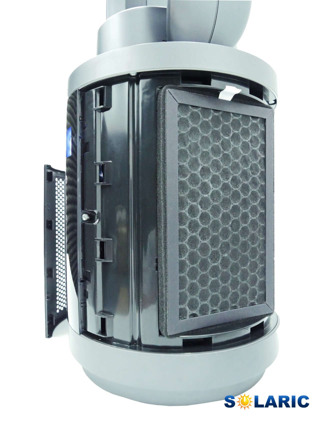 COOL & CLEAN AIR FROM THE SOLARIC BLADELESS FAN!