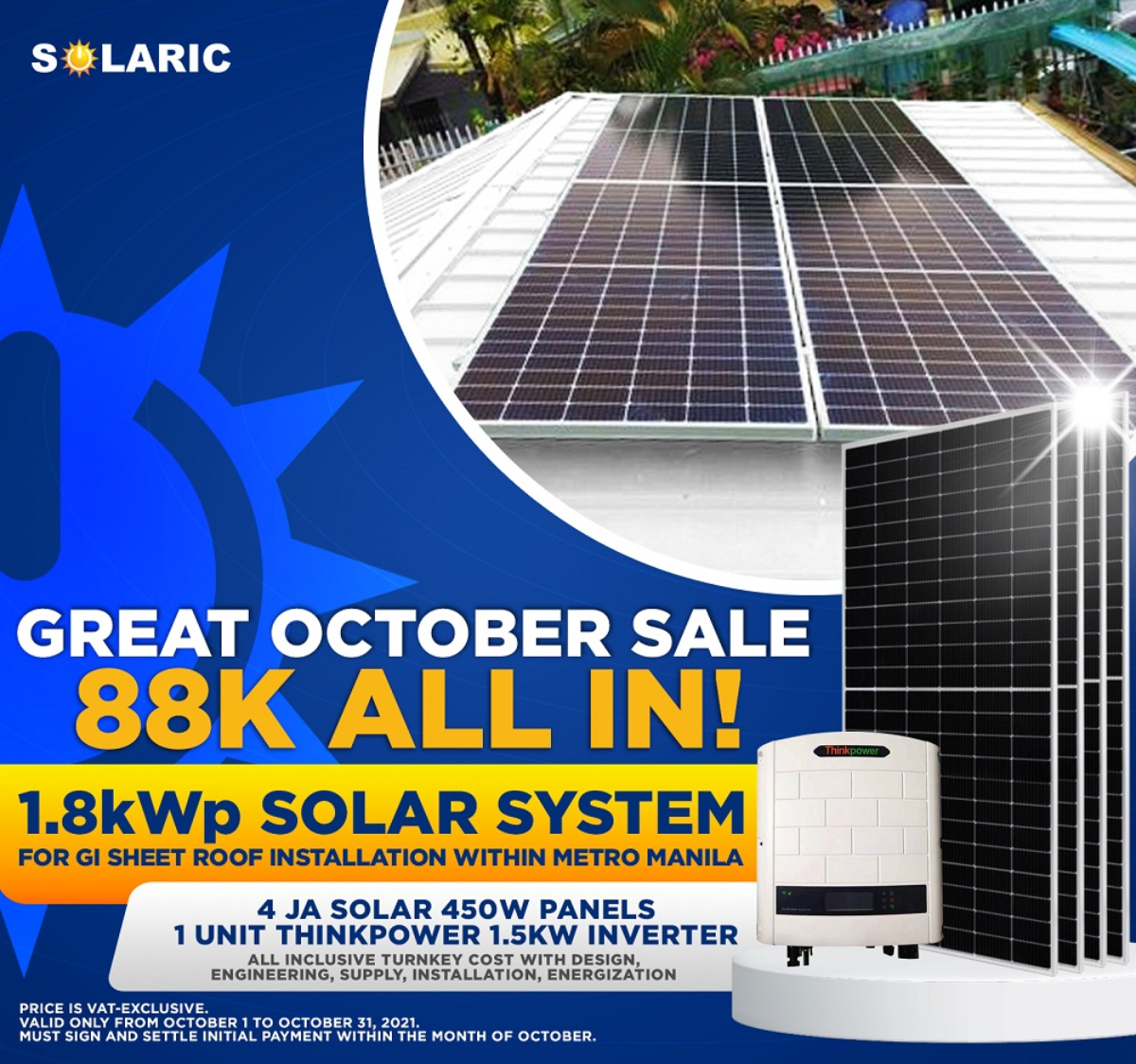 GREAT OCTOBER SALE: 88K ALL IN!